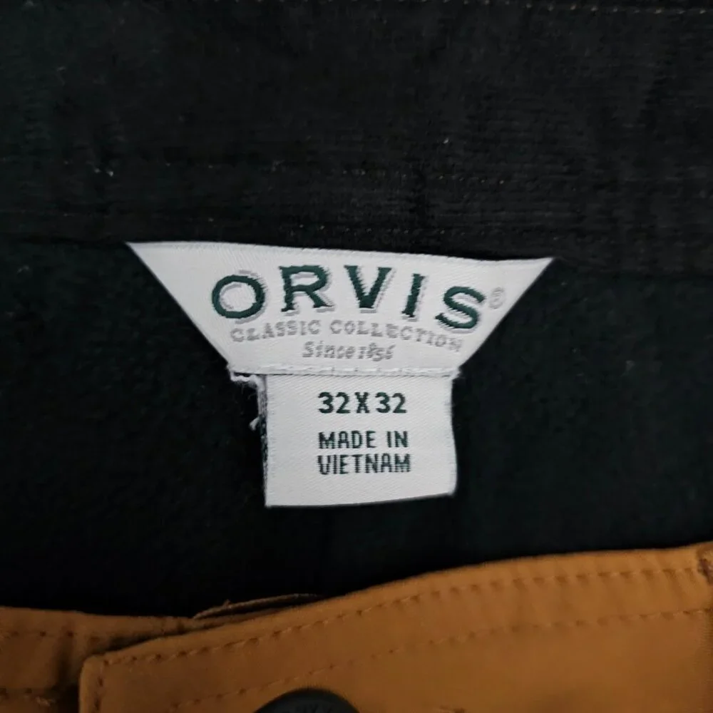 Orvis Men's Fleece-Lined Stretch Fabric Rugged Weather Resistant Utility Pants